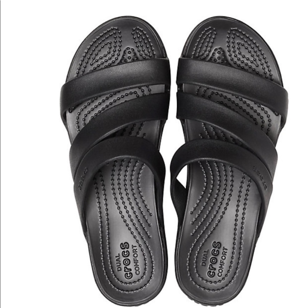Crocs Women’s Monterey Strappy Wedge Sandal size 11 new without tags